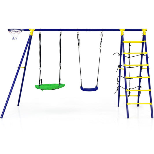 Outdoor Kids Swing Set - 5-in-1
