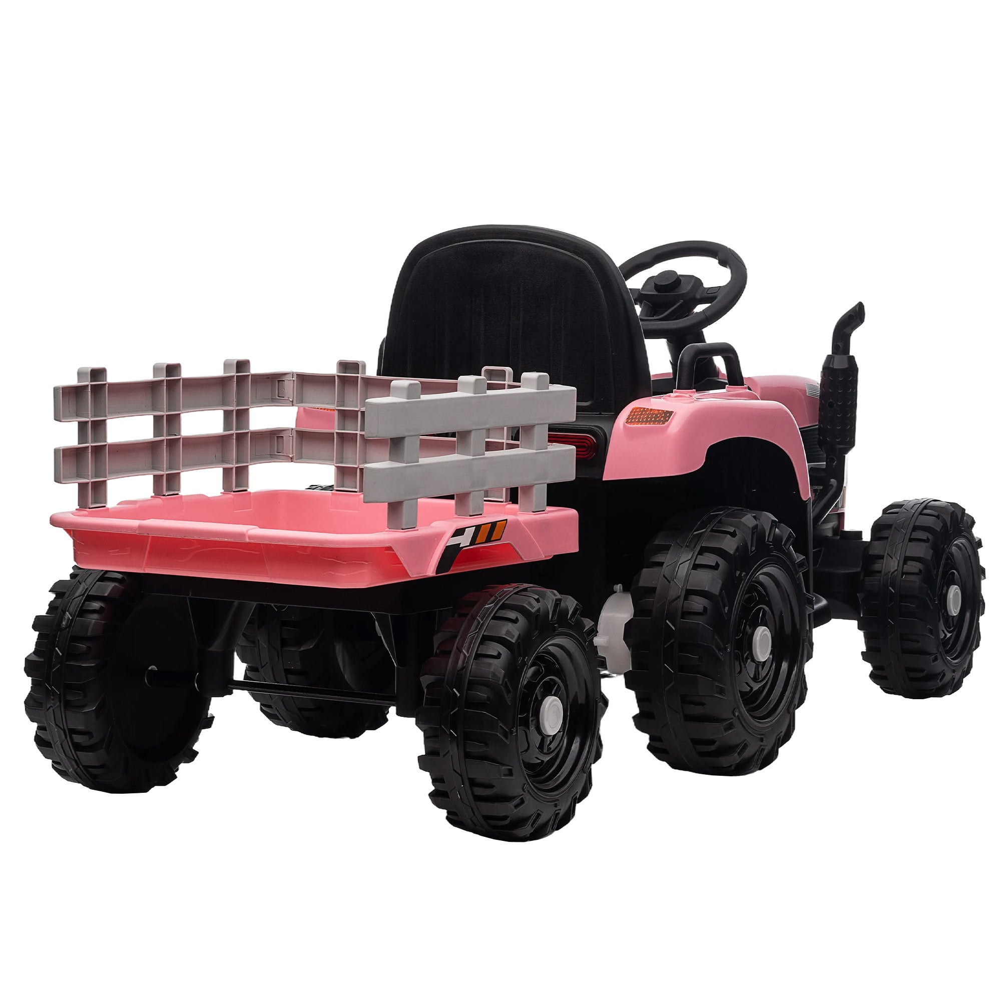 12V Ride-On Tractor with Trailer