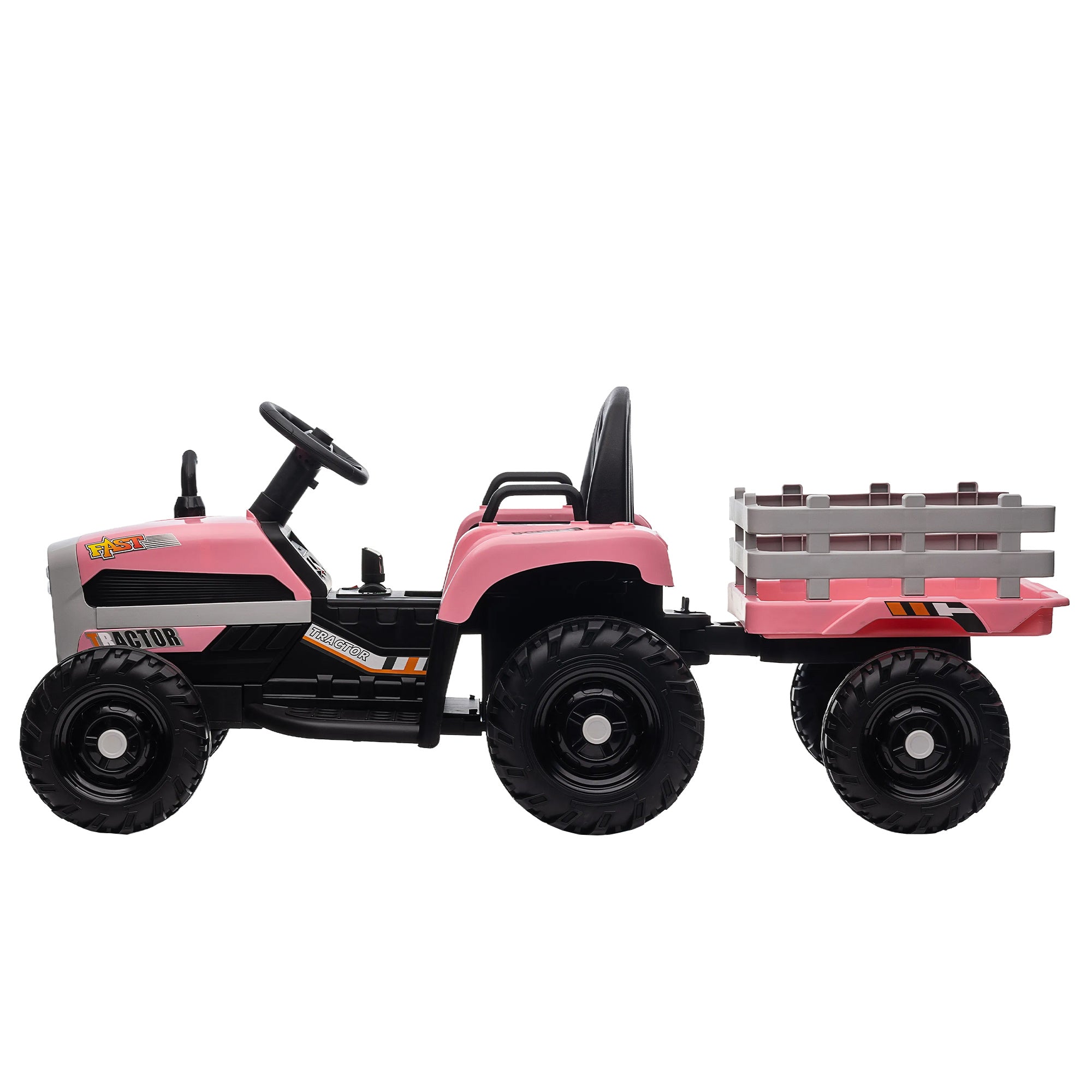12V Ride-On Tractor with Trailer