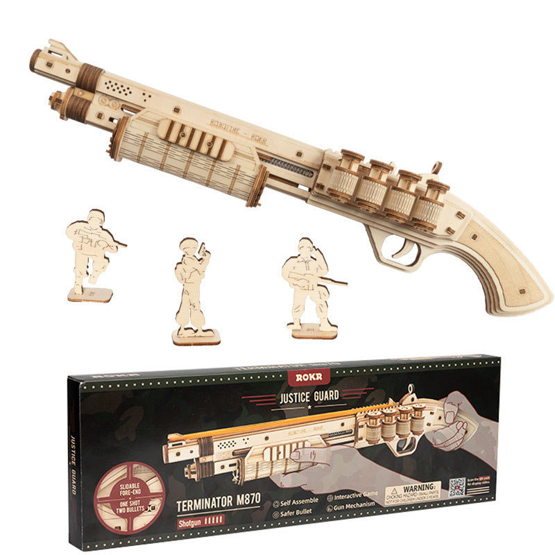 ROKR Wooden Shotgun Puzzle Kit