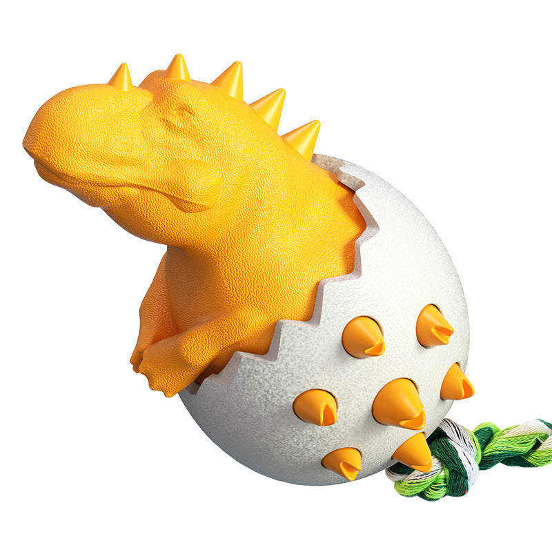 Dinosaur Egg Dog Toothbrush Toy