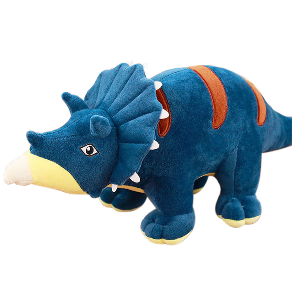 Blue Triceratops Plush Toy