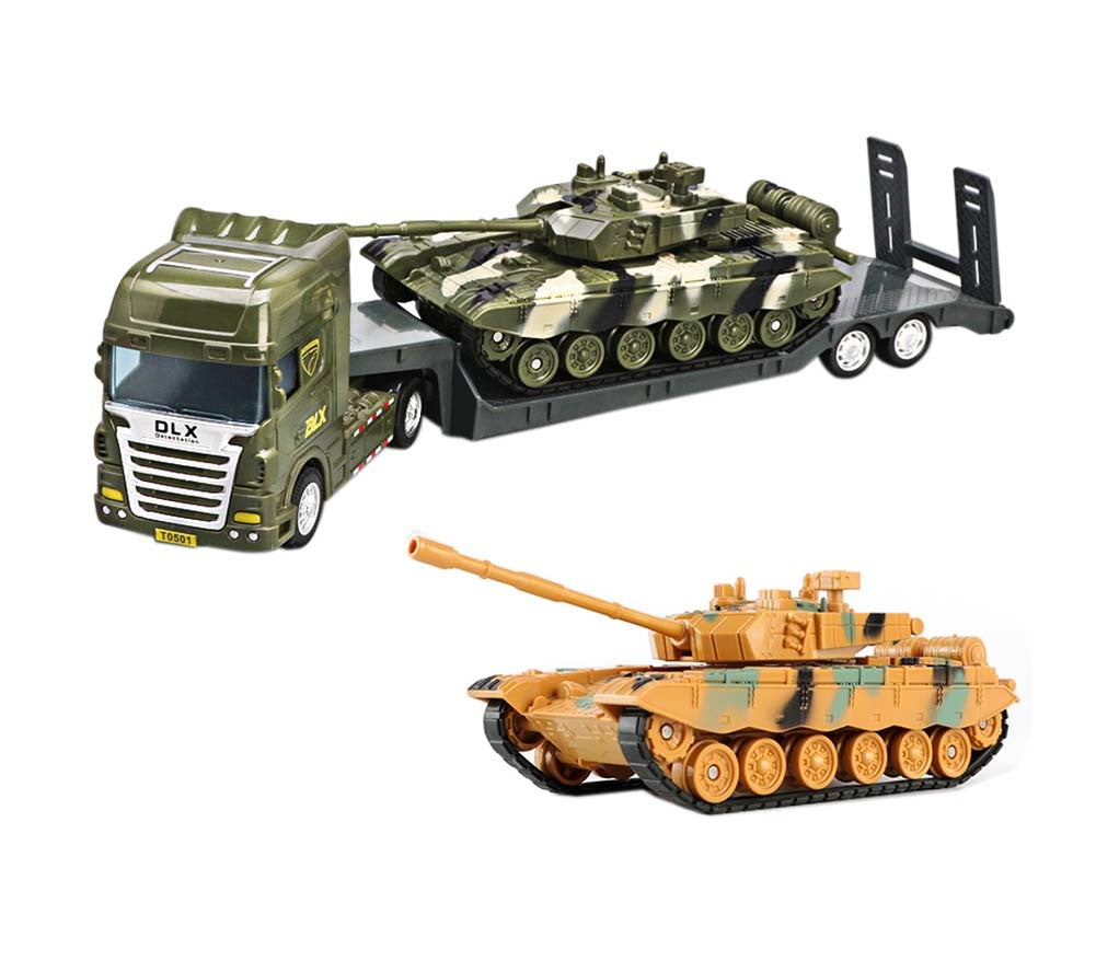 3 Army Toy Combat Tanks
