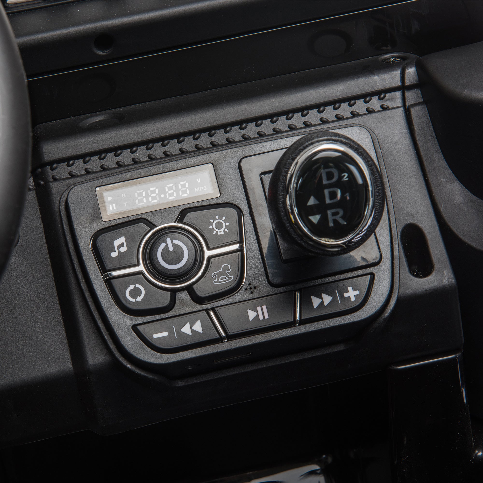 Black 12V kids Ride On Jeep with Remote Control