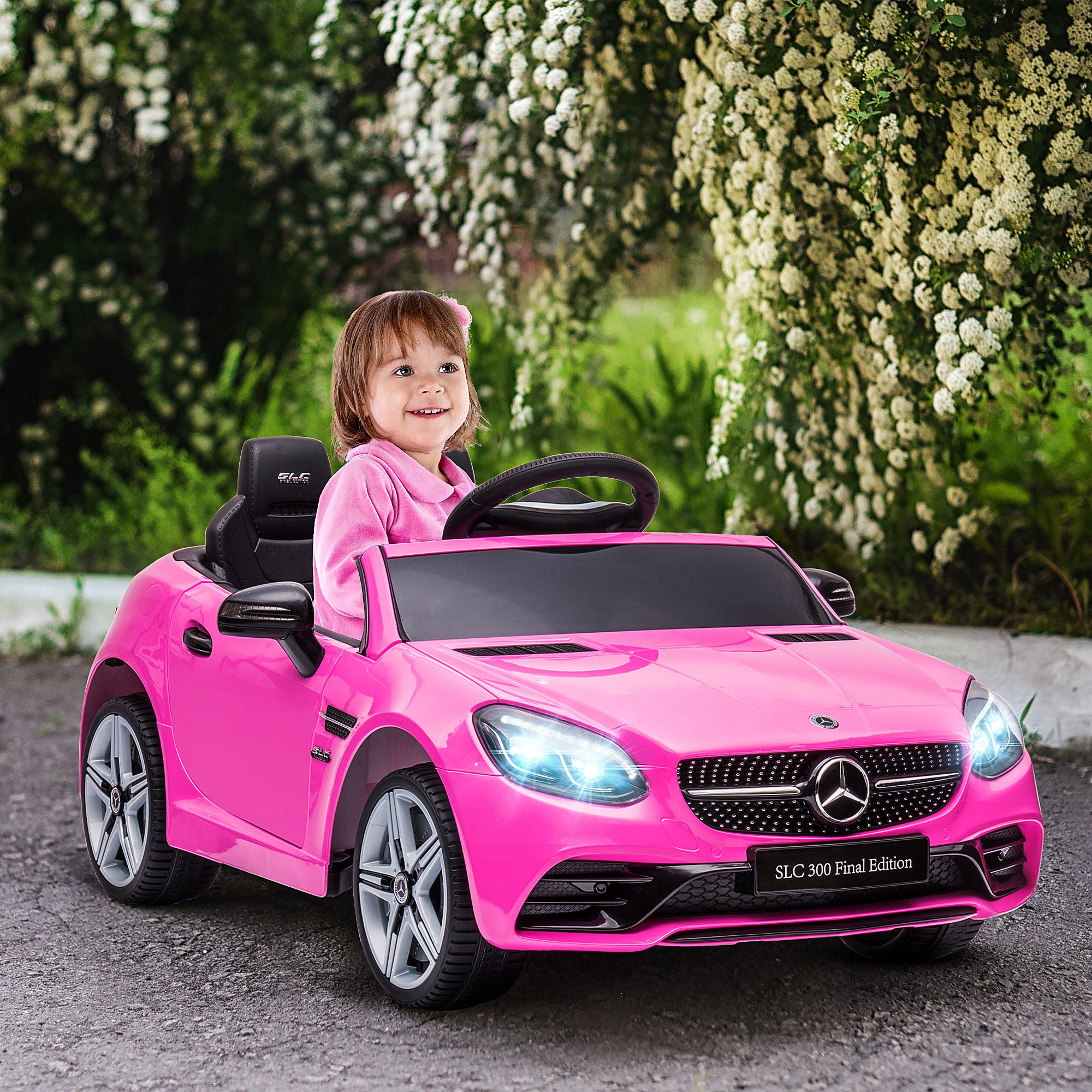 12V Mercedes SLC 300 Pink for kids
