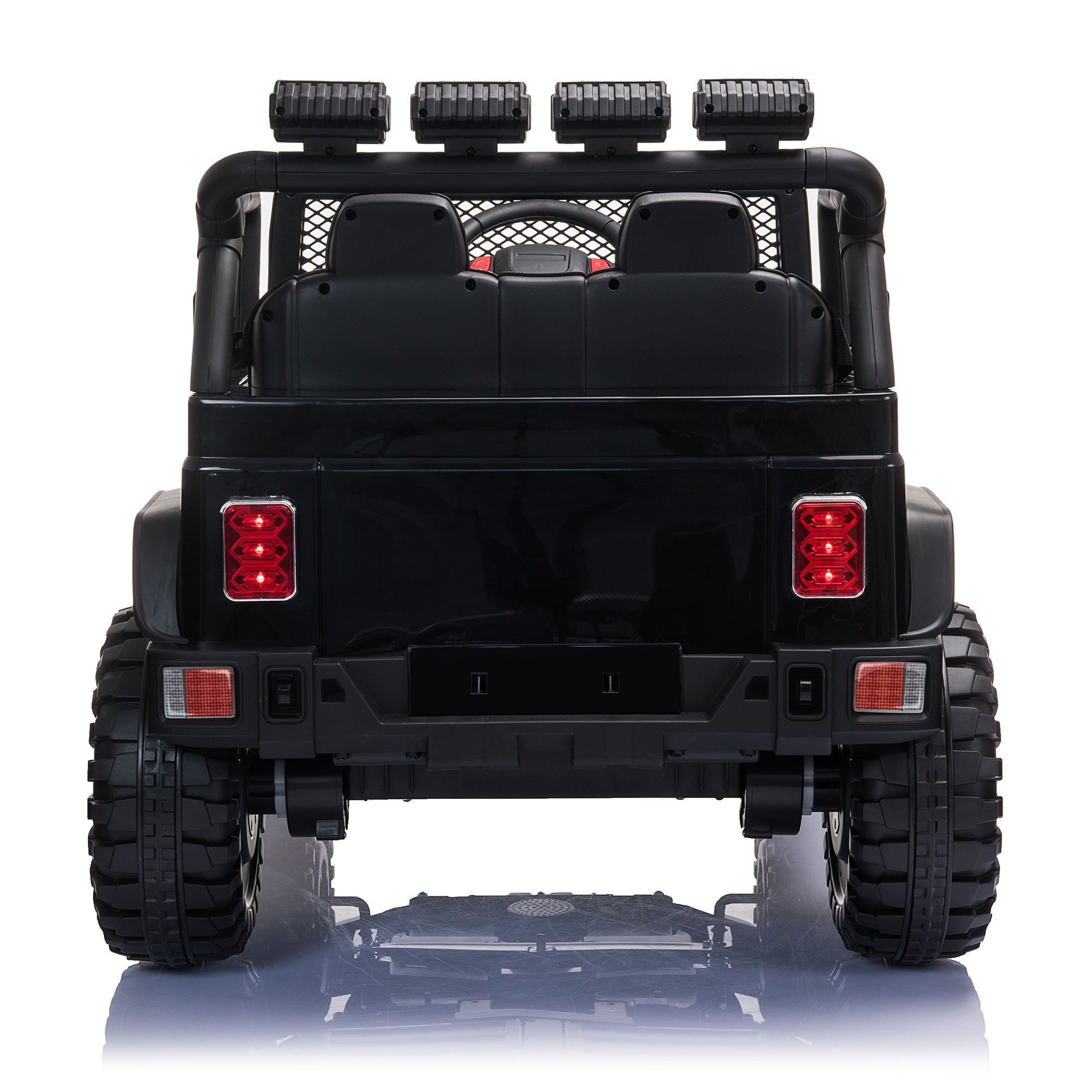 Black 12V kids Ride On Jeep with Remote Control