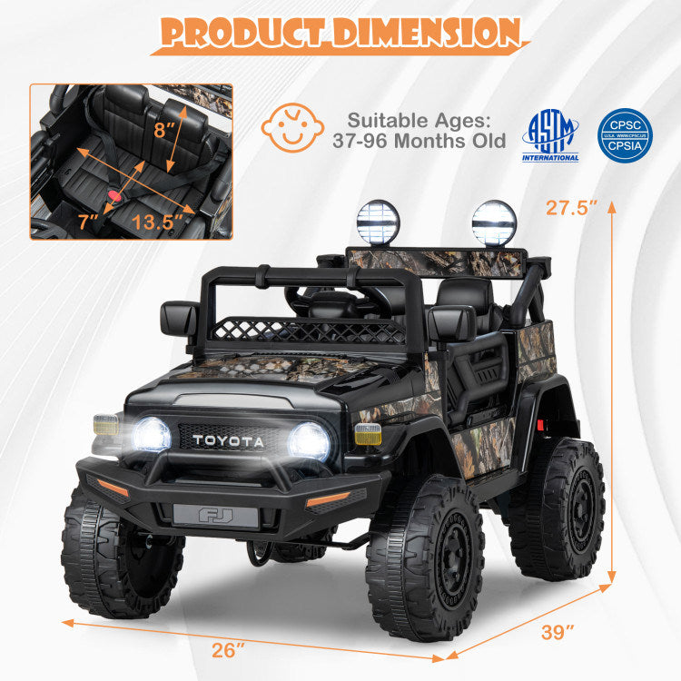 12V 7Ah Toyota FJ Cruiser Electric Car with Remote Control