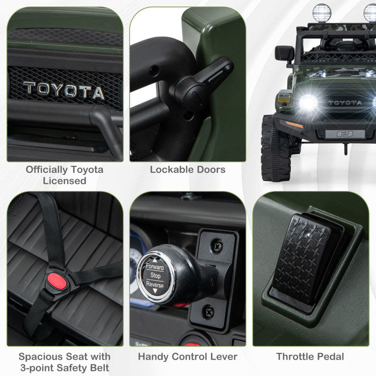 12V 7Ah Toyota FJ Cruiser Electric Car with Remote Control