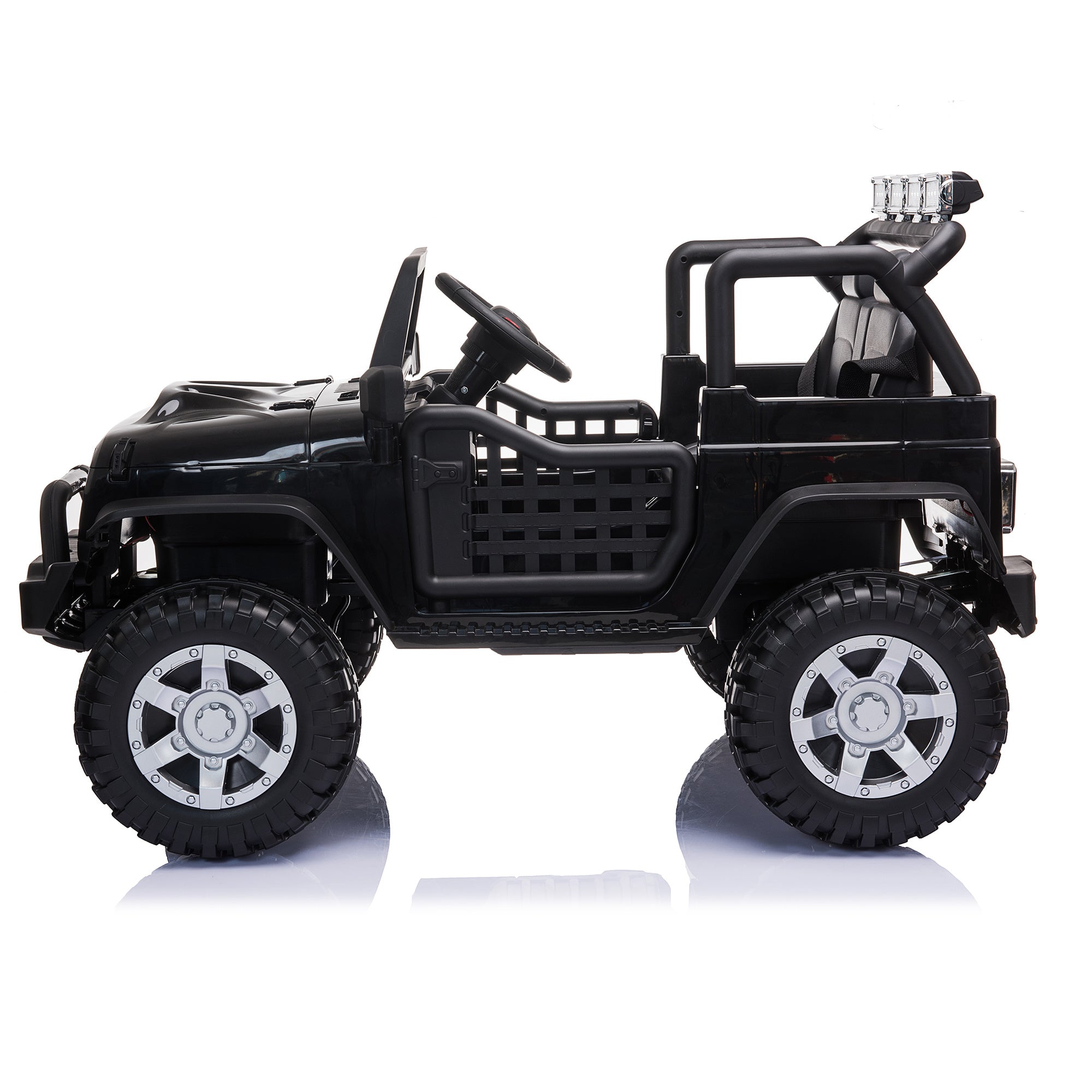 Black 12V kids Ride On Jeep with Remote Control
