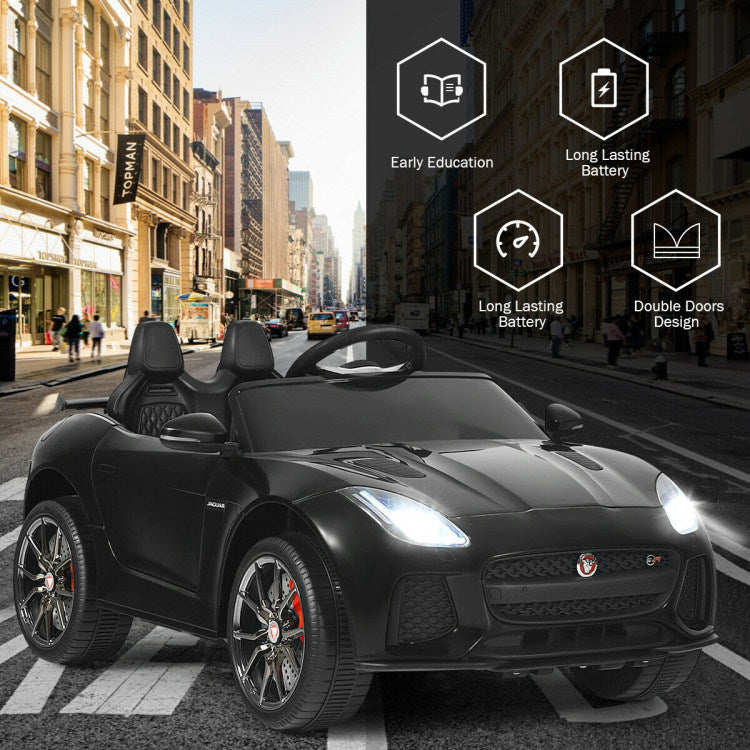 12V Jaguar F-Type SVR Licensed Kids Ride On Car