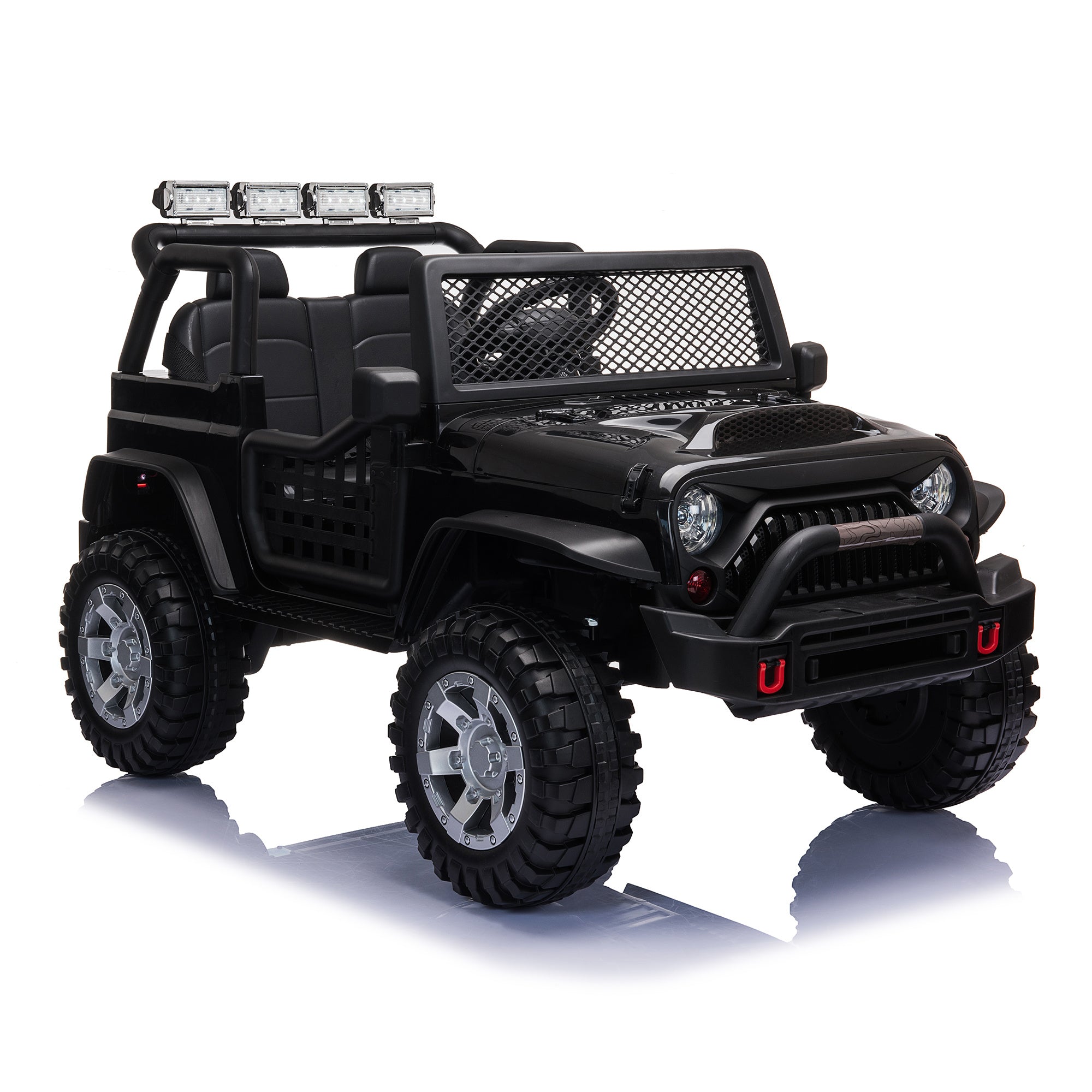 Black 12V kids Ride On Jeep with Remote Control