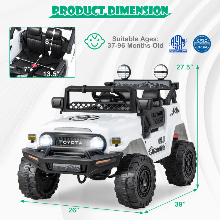 12V 7Ah Toyota FJ Cruiser Electric Car with Remote Control