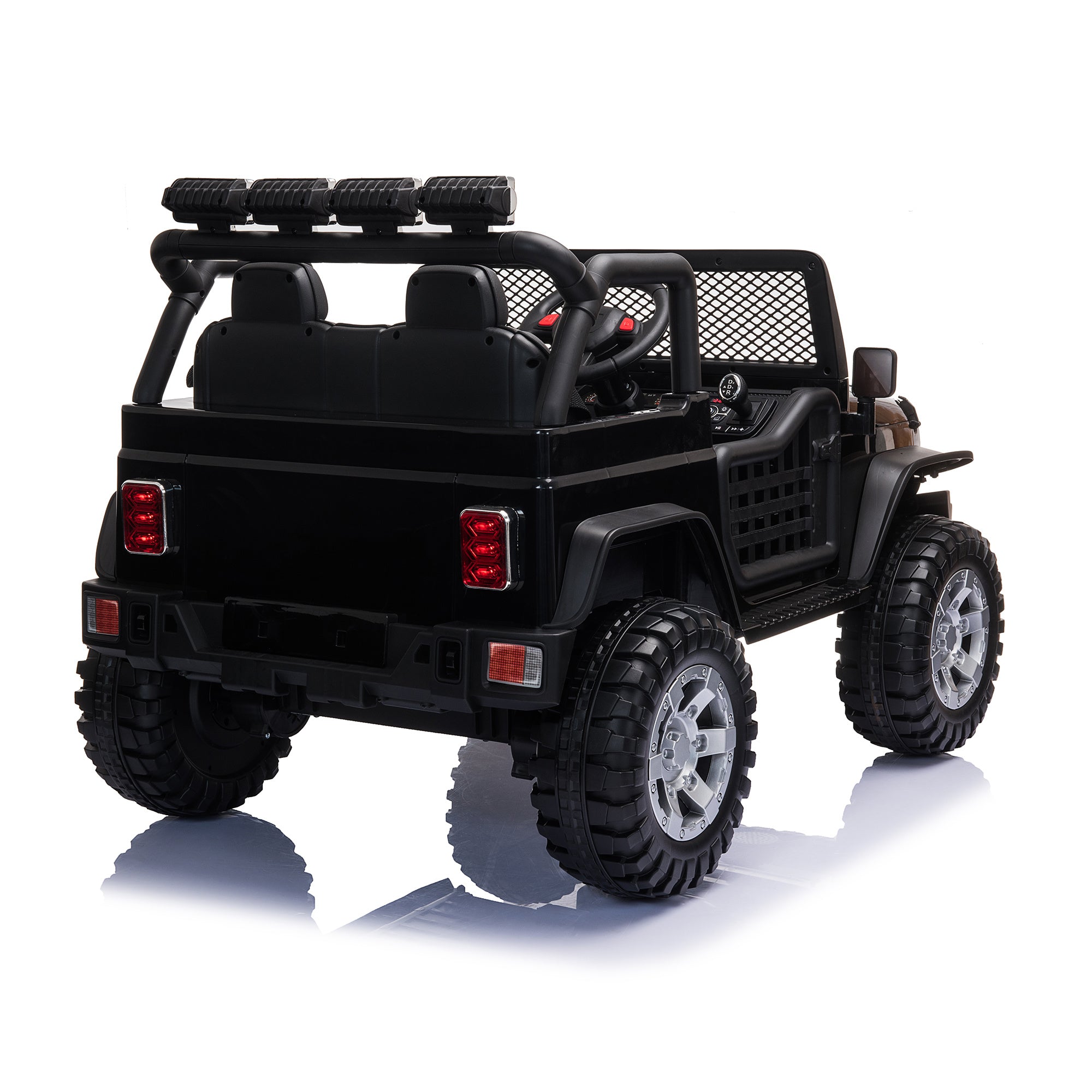 Black 12V kids Ride On Jeep with Remote Control