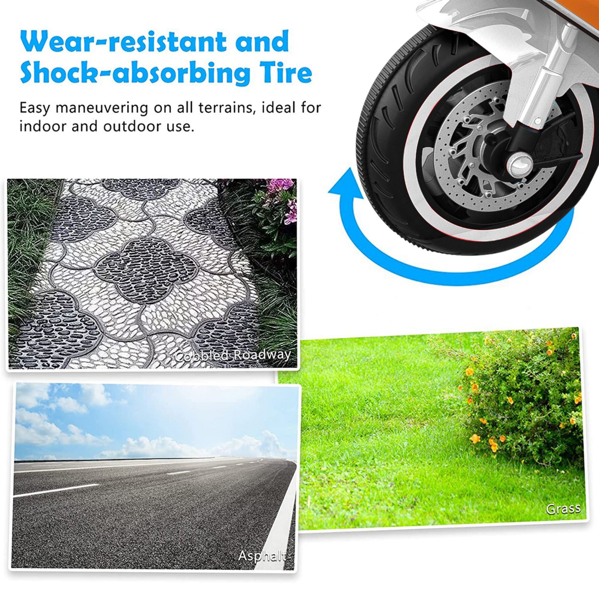 12V Kids Rechargeable Riding Electric Motorcycle - White