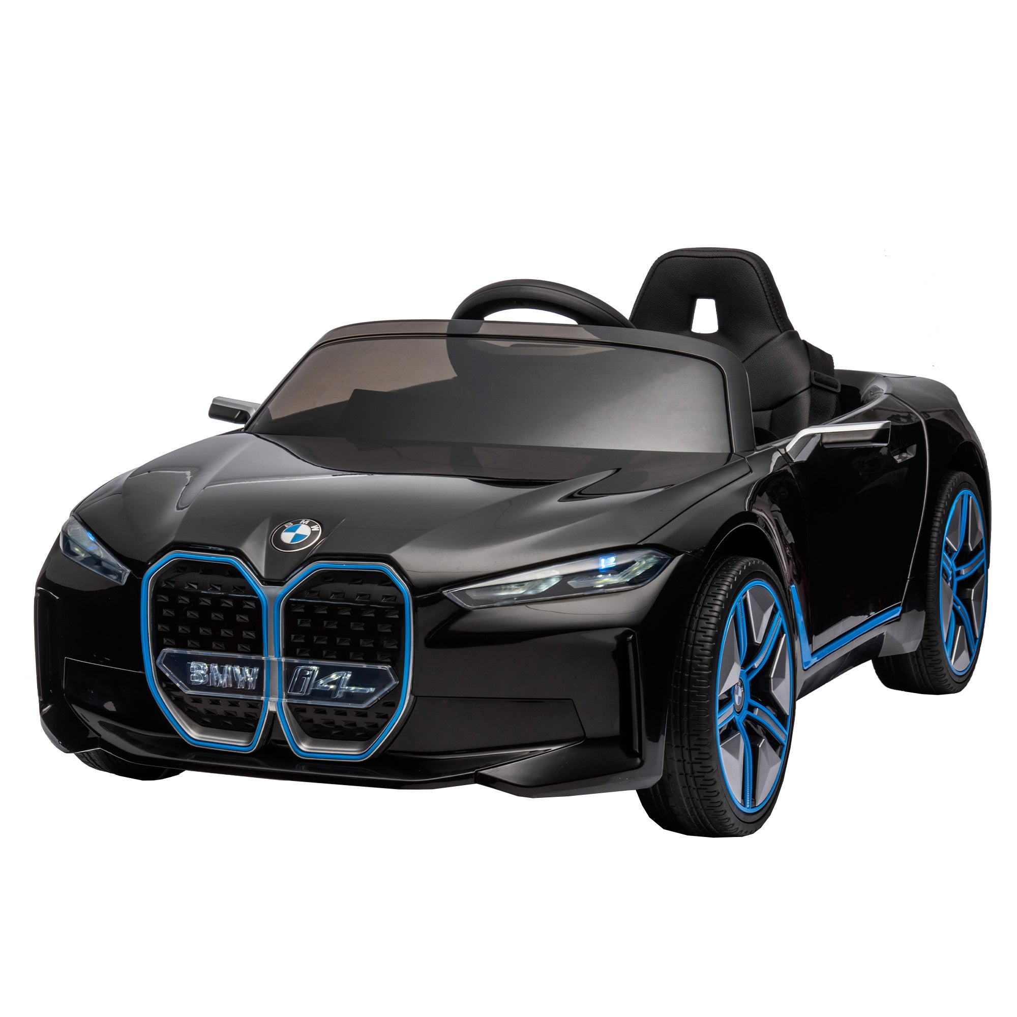 BMW I4 12V Kids Ride-On Car with Remote Control (black)