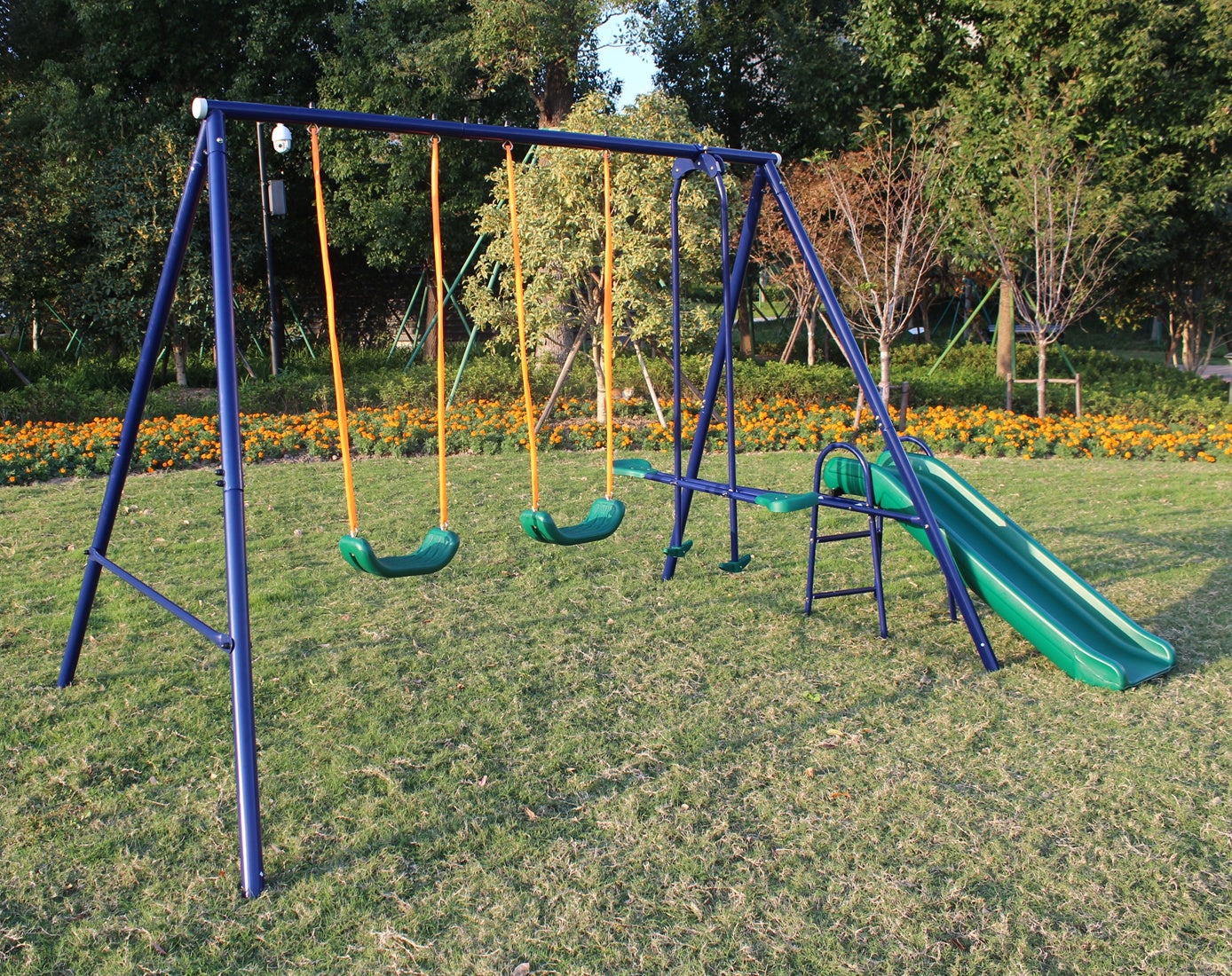 A-Frame Metal Swing Set