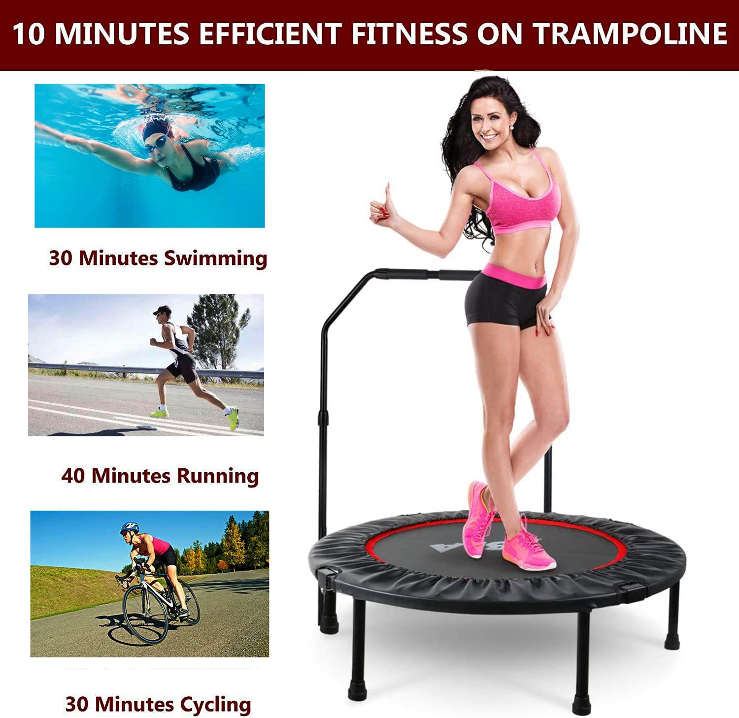 40-Inch Mini Exercise Trampoline