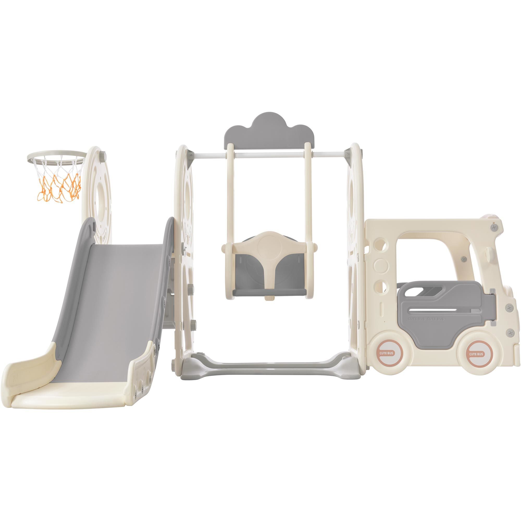 Kids' Gray Bus Play Structure