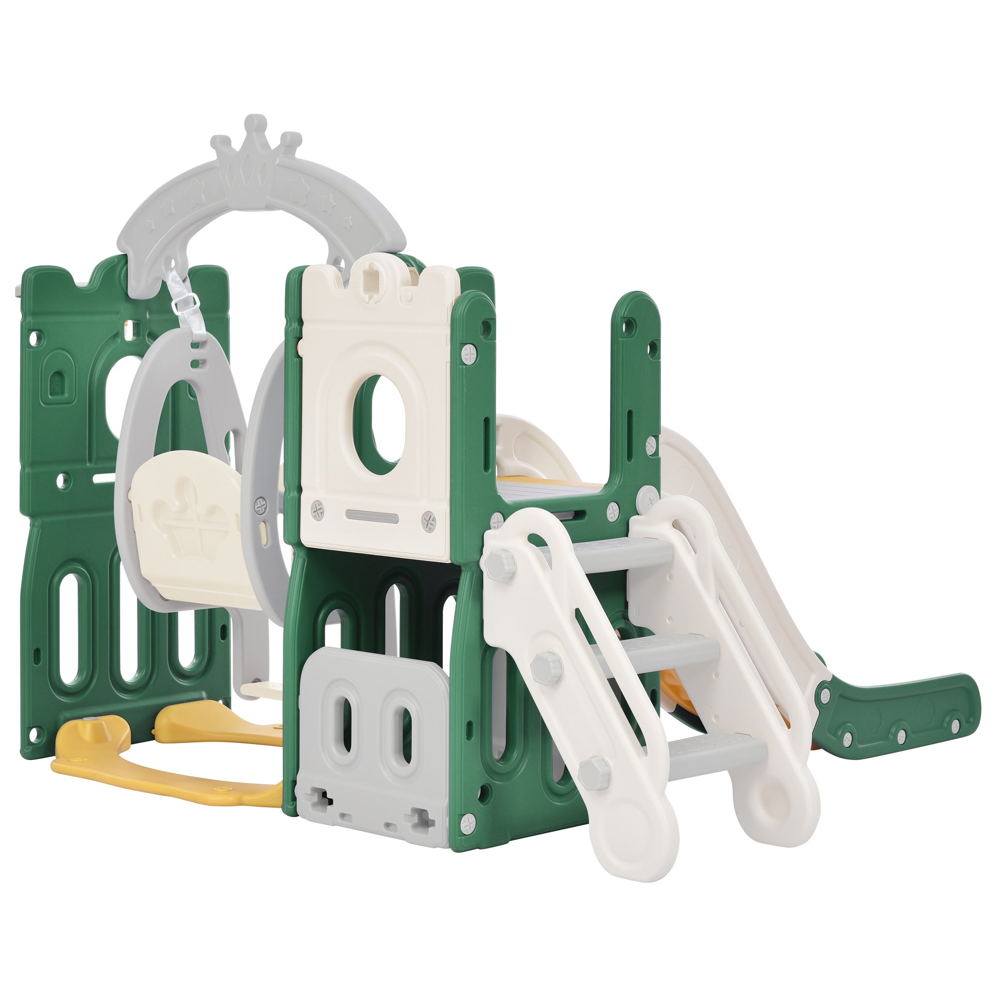 5-in-1 Toddler Playset with Hoop (Green)