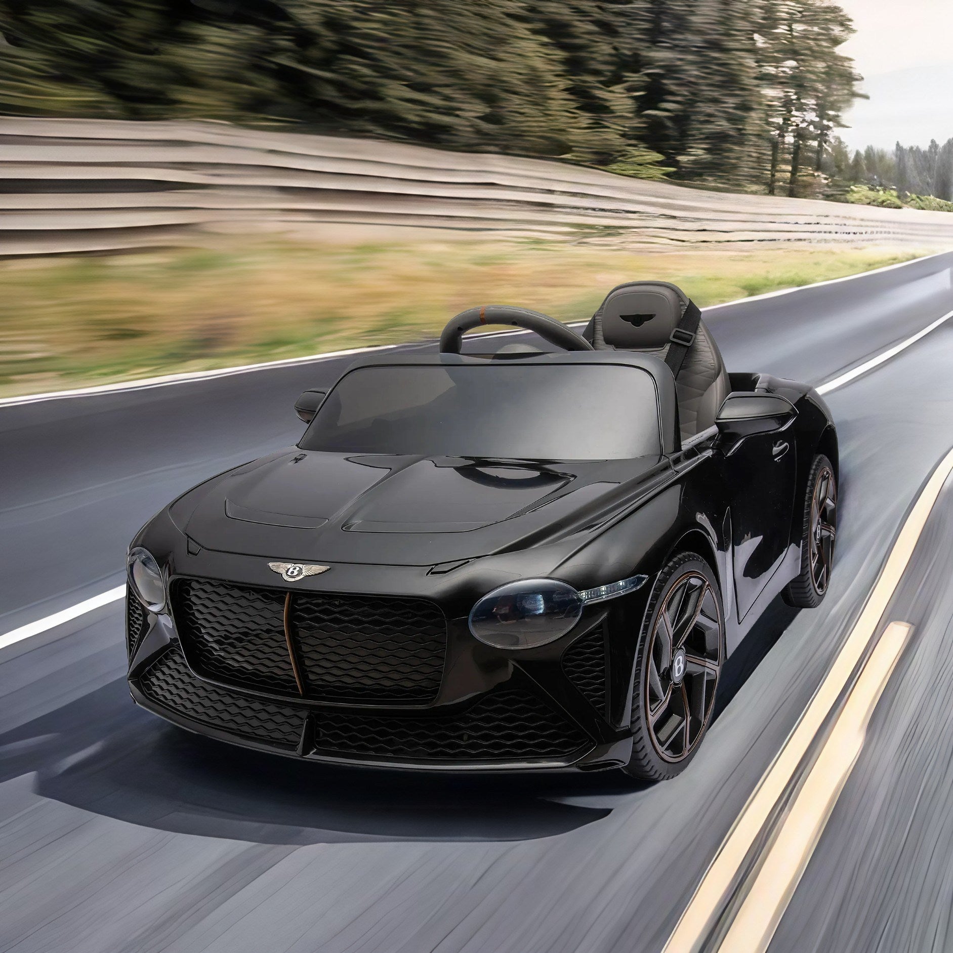 Bentley Mulsanne 12V 7A Kids Ride-On Car with Remote Control (black)