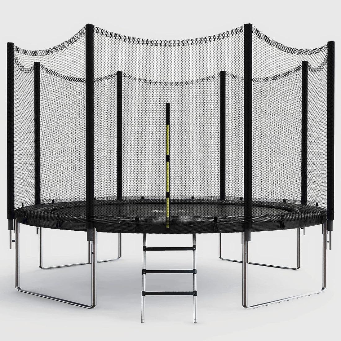 14FT Kids Trampoline with Accessories - Black