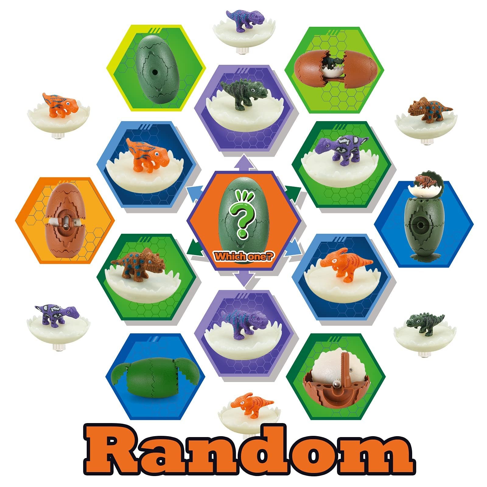 Spinning Dinosaur Egg Toys