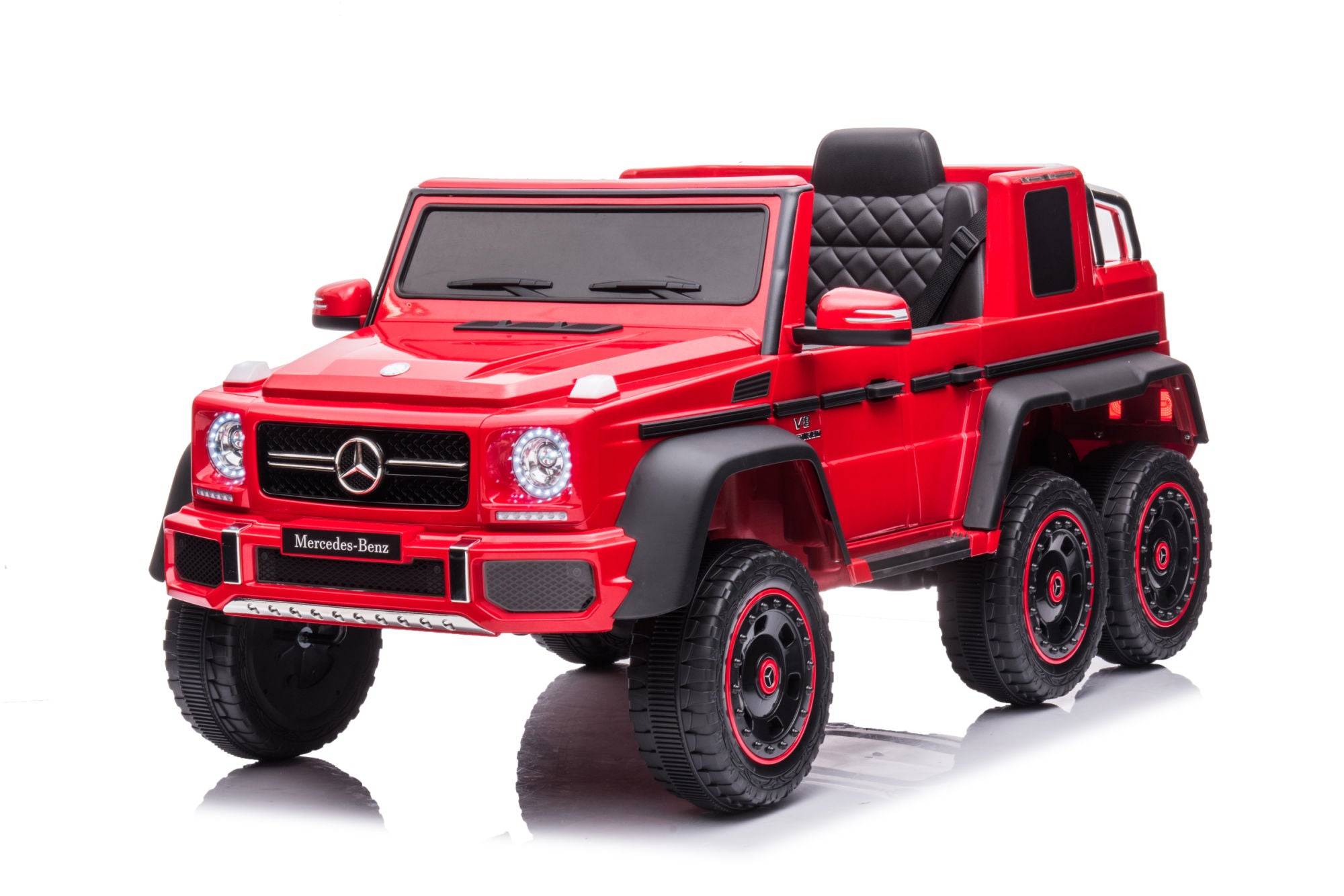Mercedes-Benz 6-Wheel Electric Kids Ride-On Car with Remote Control (red)