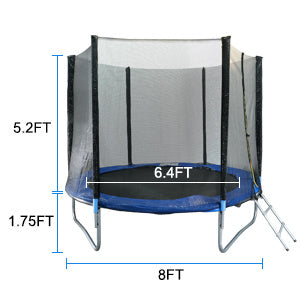 8FT Trampoline Combo with Safety