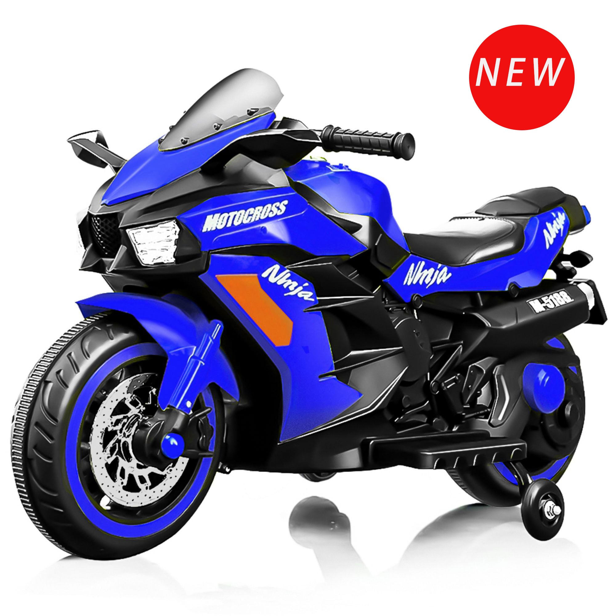 12V Kids Electric Motorcycle - Blue