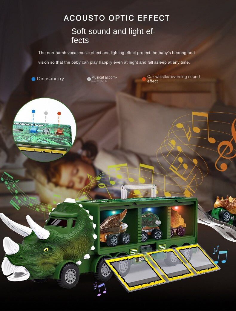 Dinosaur Toy Car with Lights