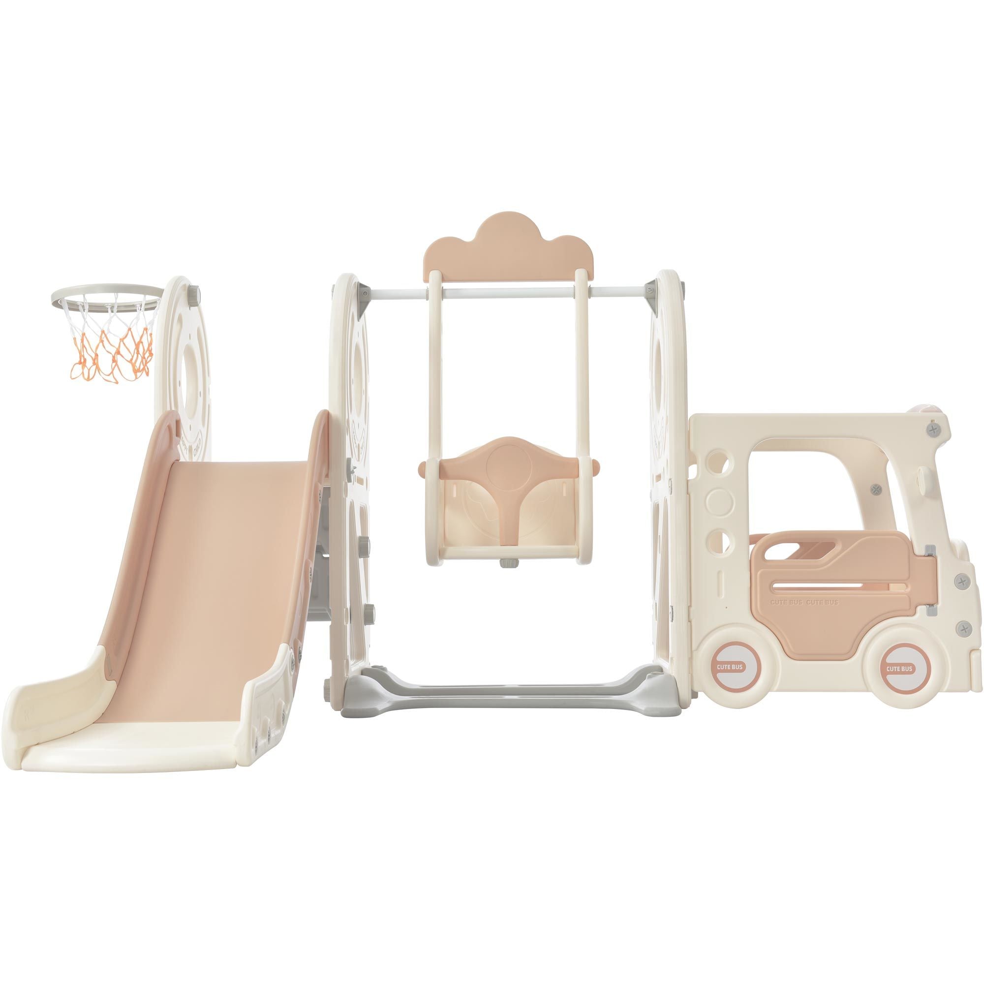 Kids' Beige Bus Play Structure