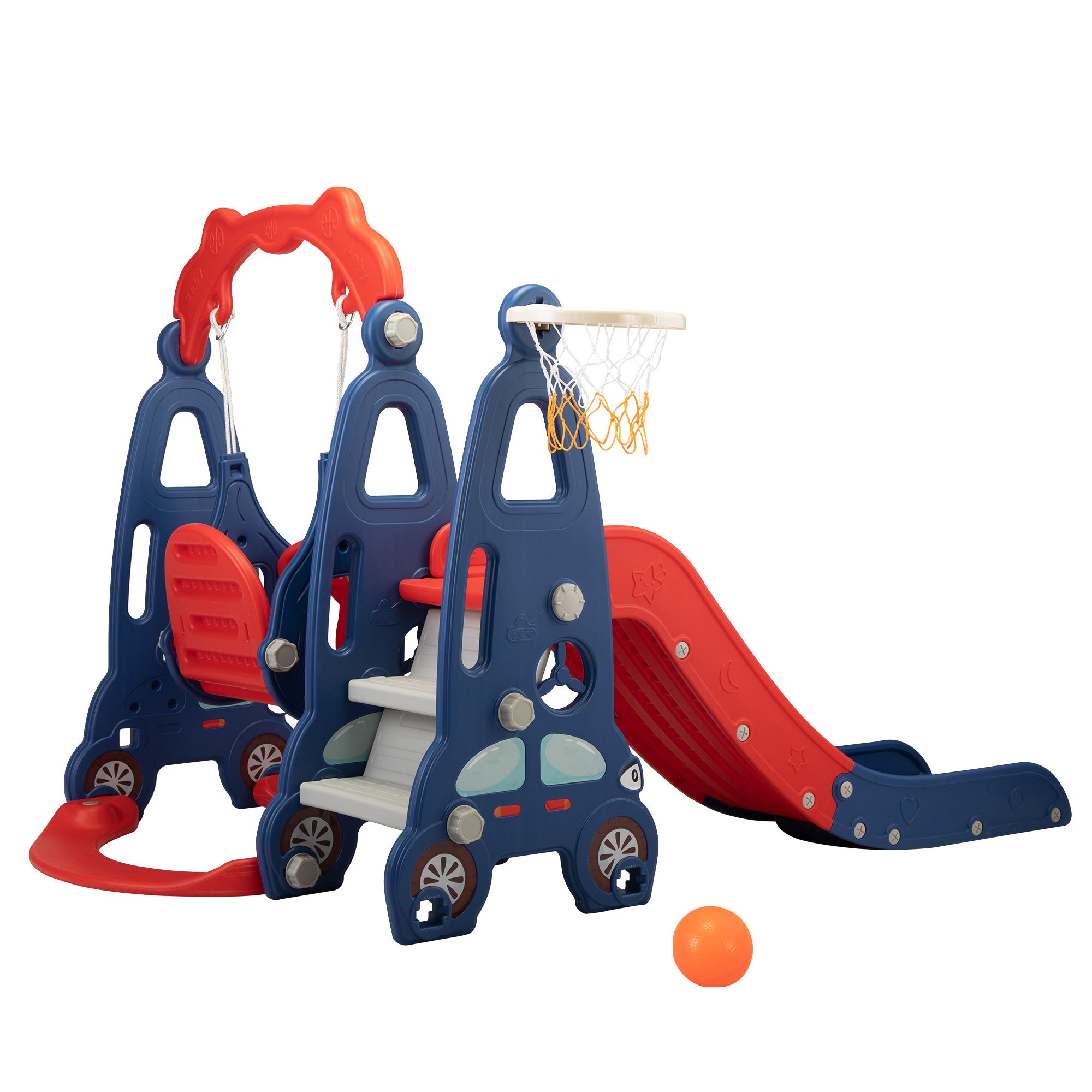 3-in-1 Slide and Swing Set