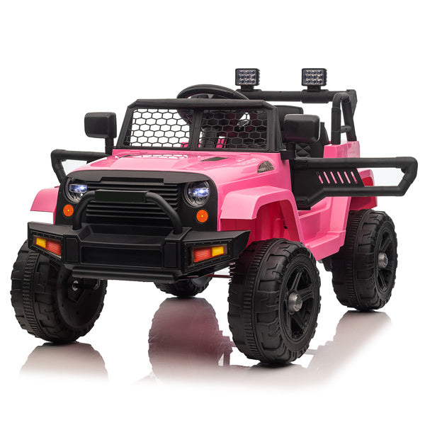 Dual Drive 12V 4.5A.h with 2.4G Remote Control Jeep Pink