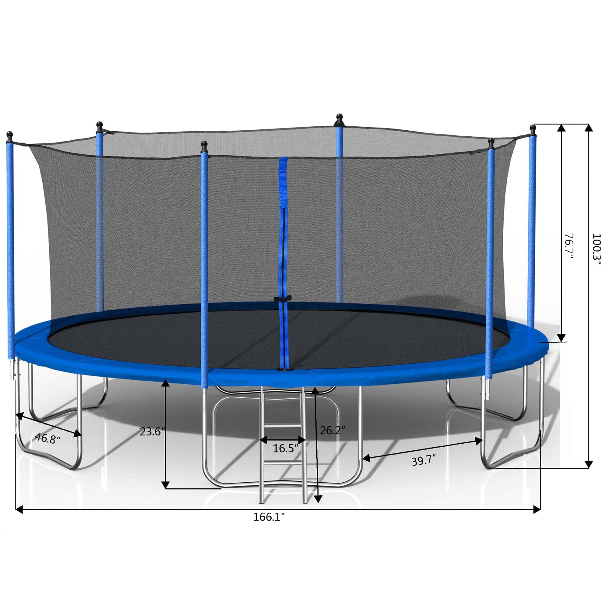 14FT Trampoline with Safety Enclosure