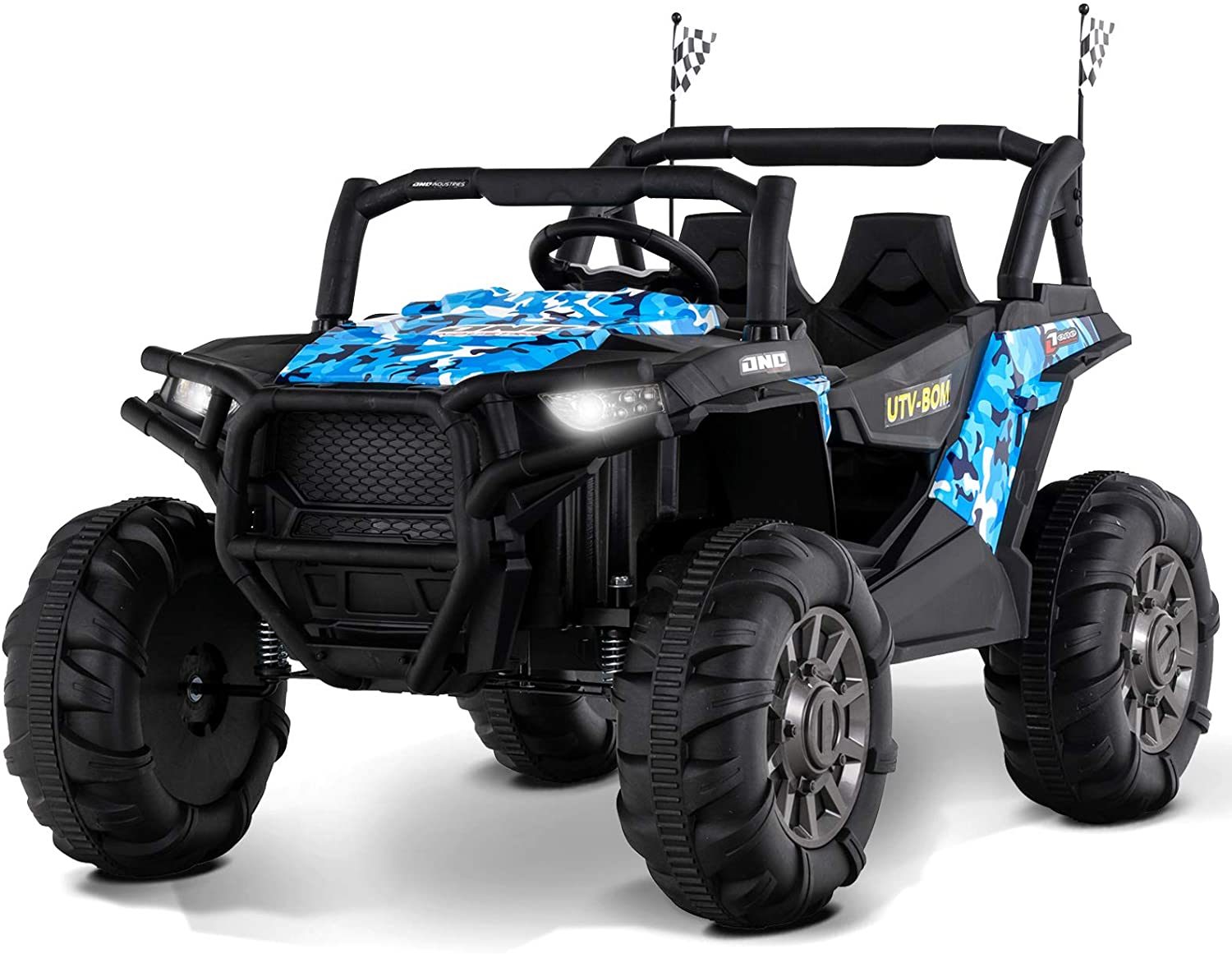Uenjoy 12V Two-Seater Off-Road Electric Ride-On Truck (Blue)