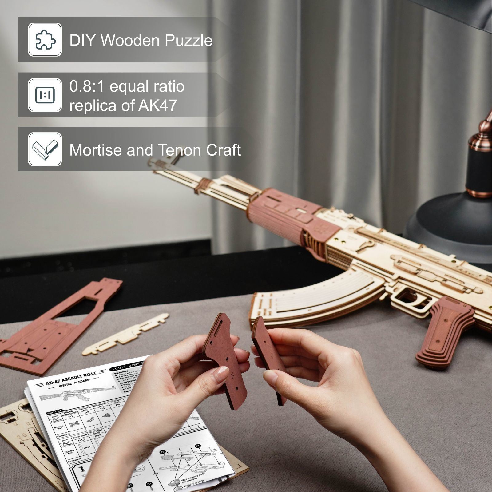 ROKR AK-47 Rifle Kit Toy