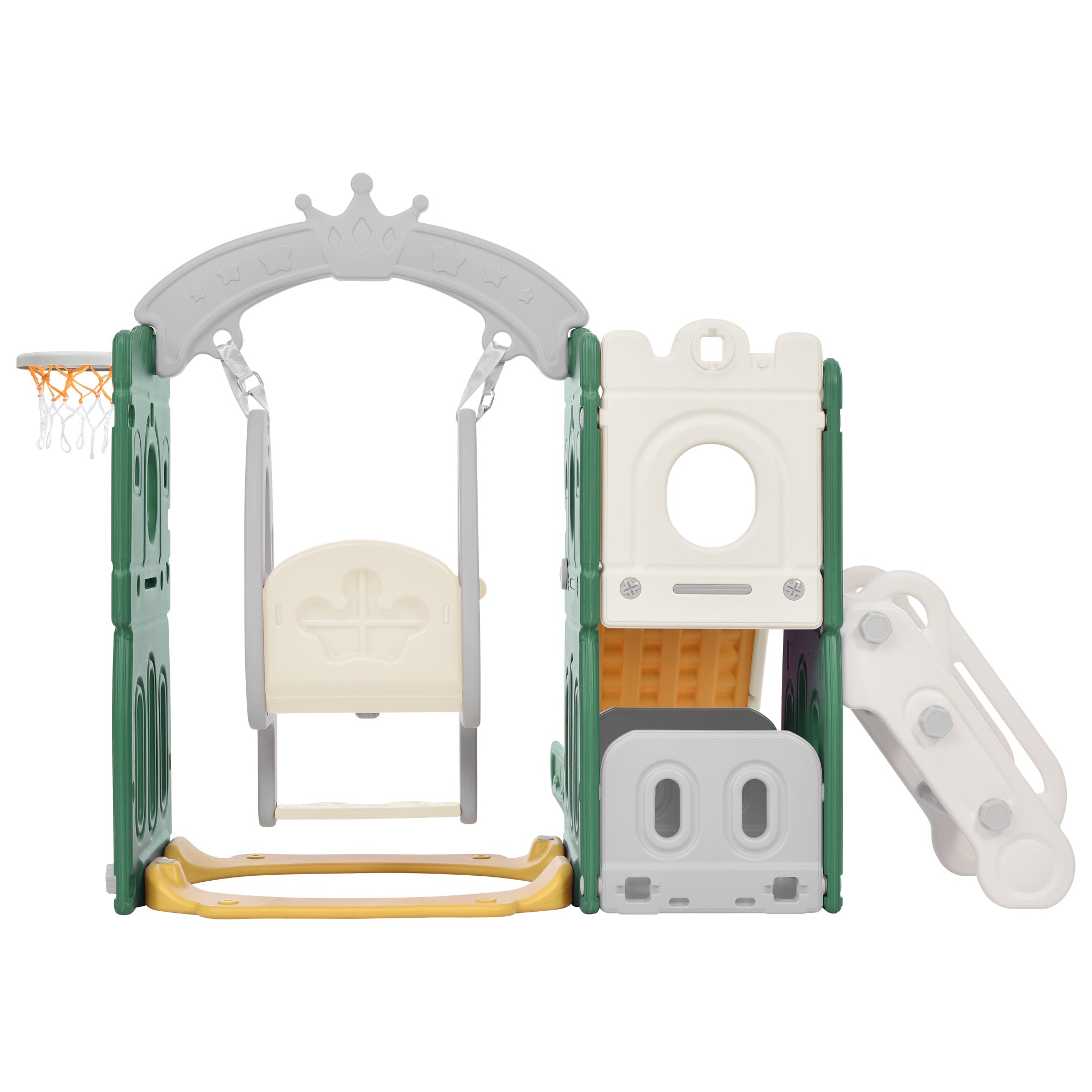 5-in-1 Toddler Playset with Hoop (Green)