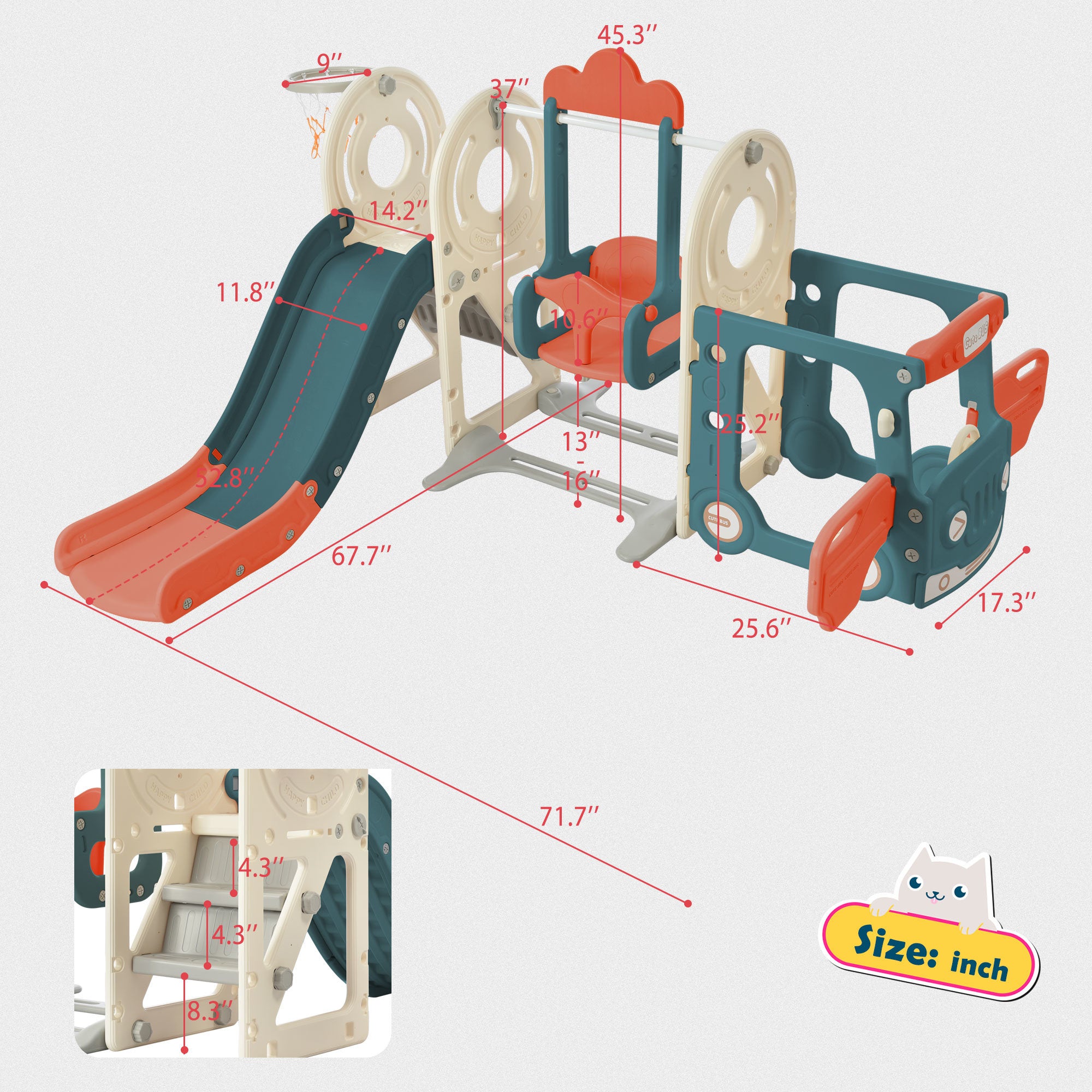 Kids' Bus Play Structure
