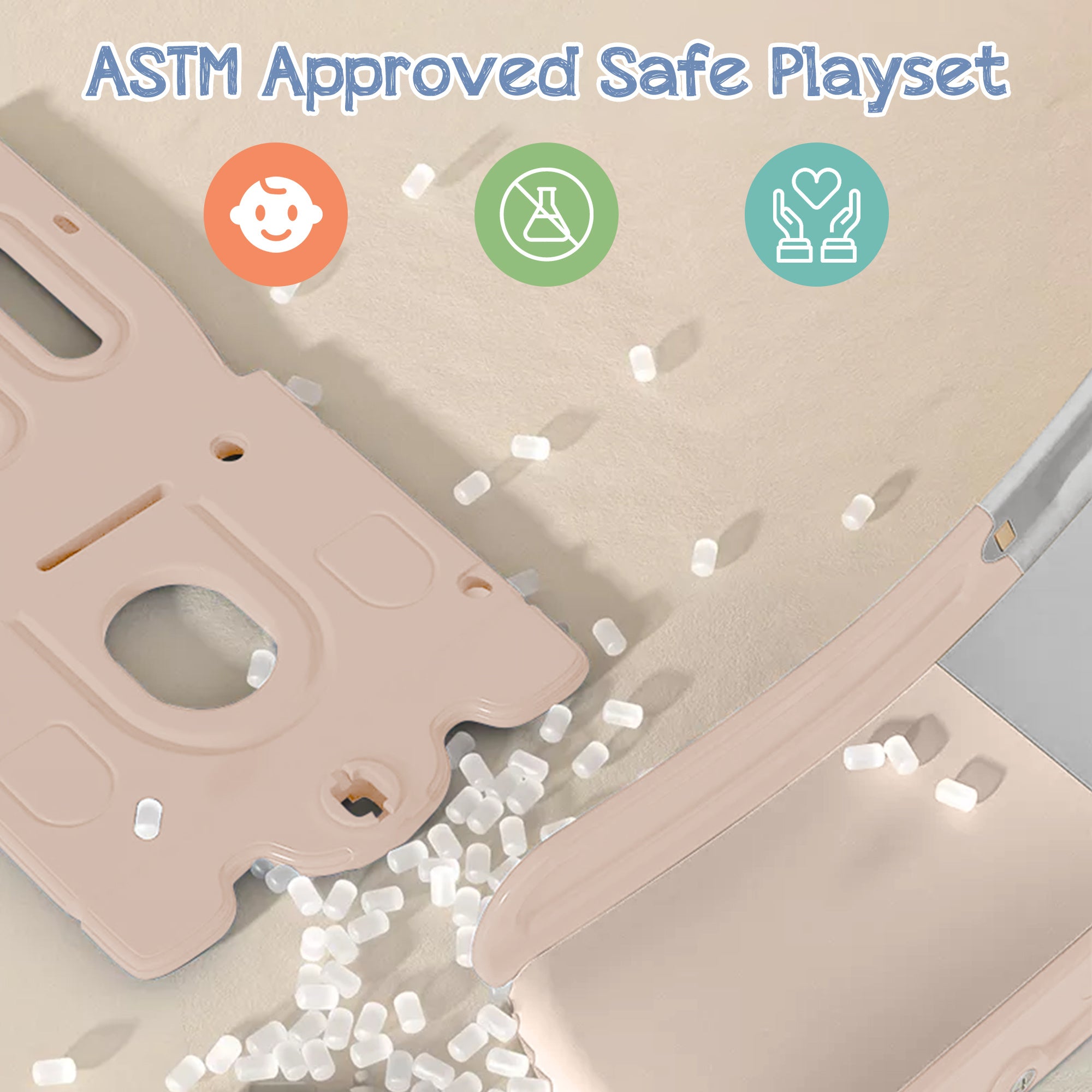 5-in-1 Toddler Slide and Swing Set