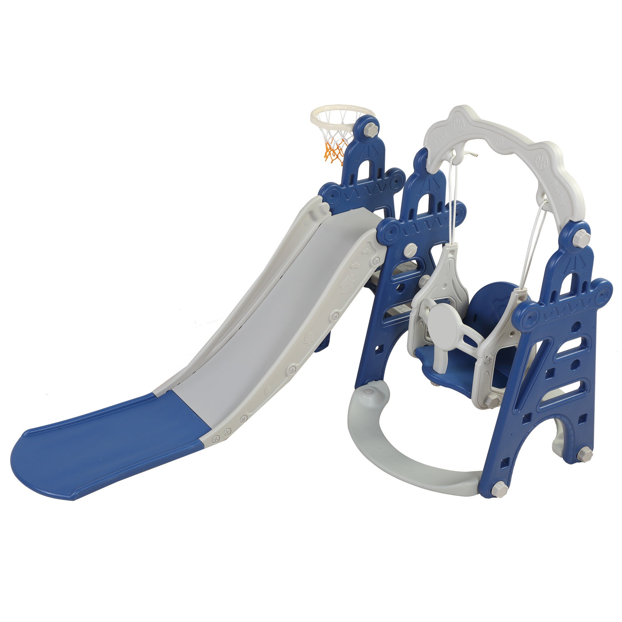 3-in-1 Children's Slide Swing Set