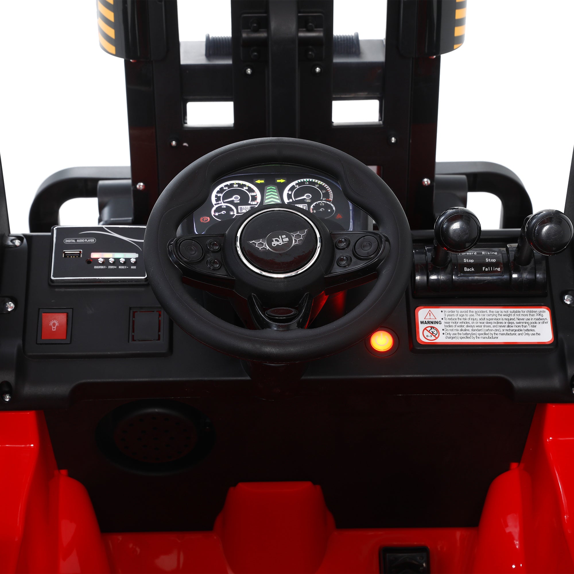 12V7A Electric Forklift Ride-On Car for Kids with Remote Control