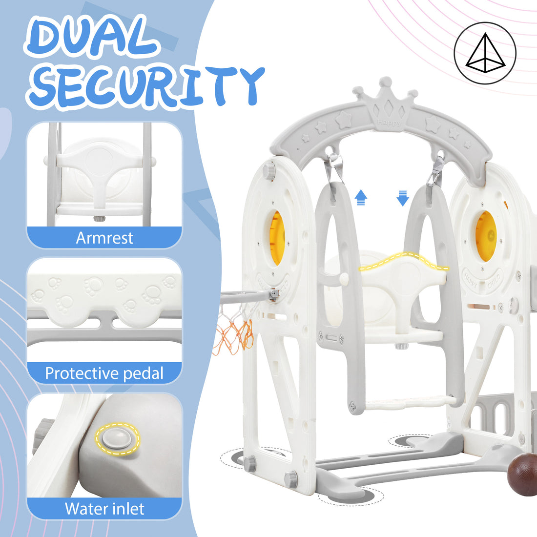 5-in-1 Toddler Playground with Slide