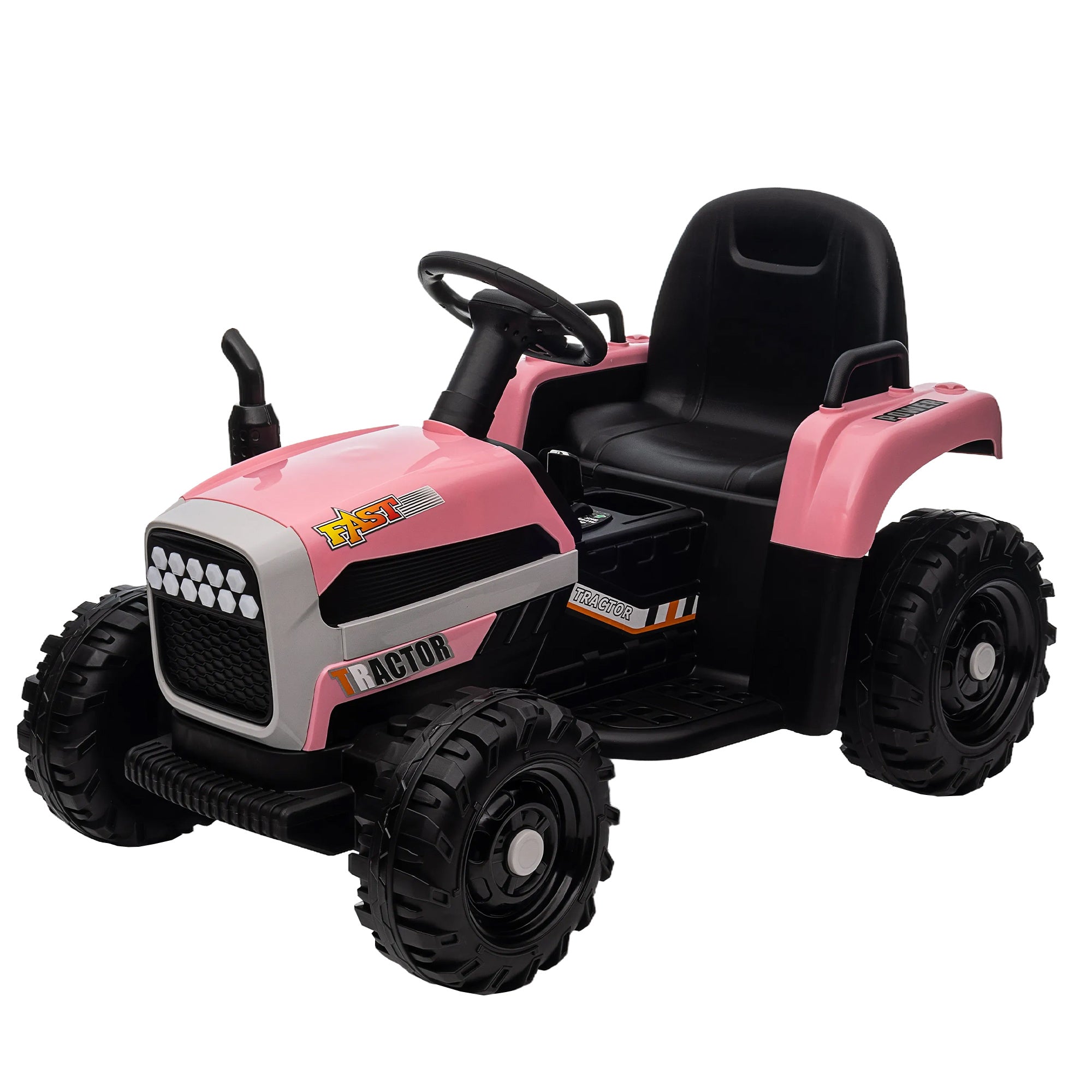 12V Ride-On Tractor with Trailer