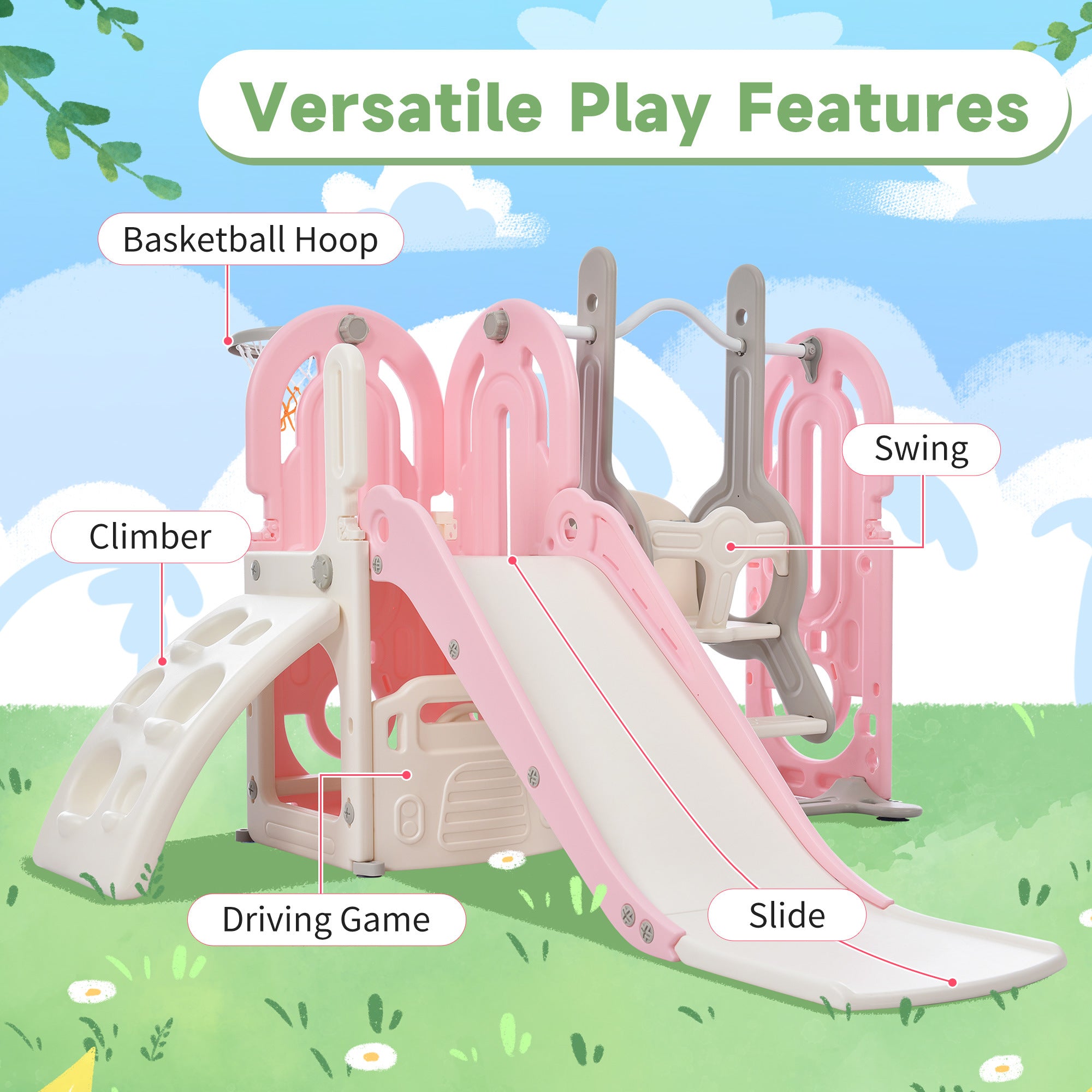 5-in-1 Toddler Playground