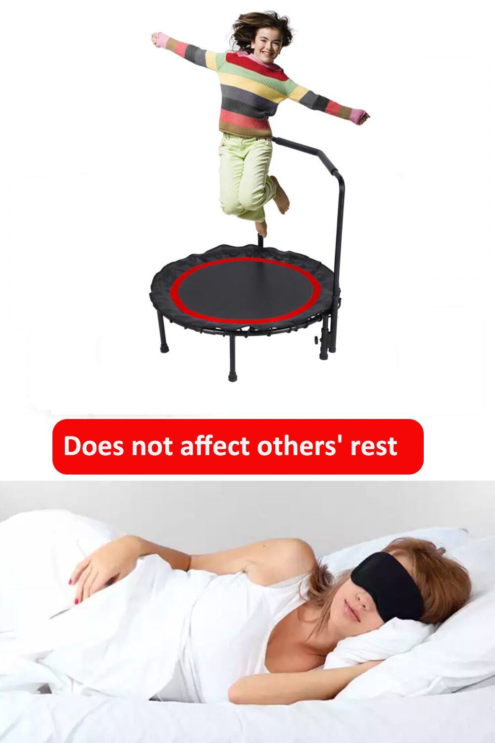 36" Foldable Fitness Trampoline for Kids