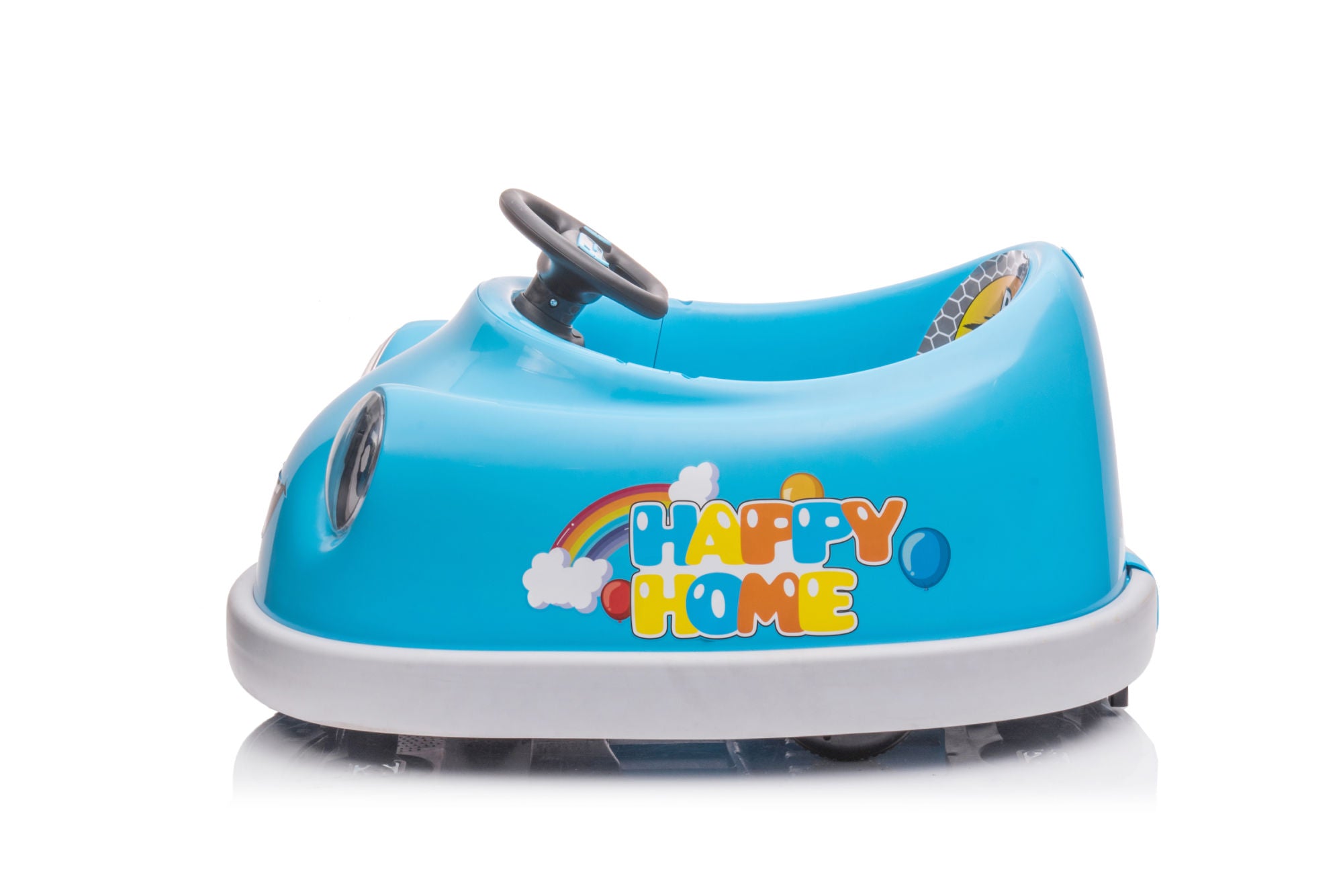 12V Bumper Car for Kids - Electric Car with Music, Rocking Horse Mode, and Anti-Collision Bumper
