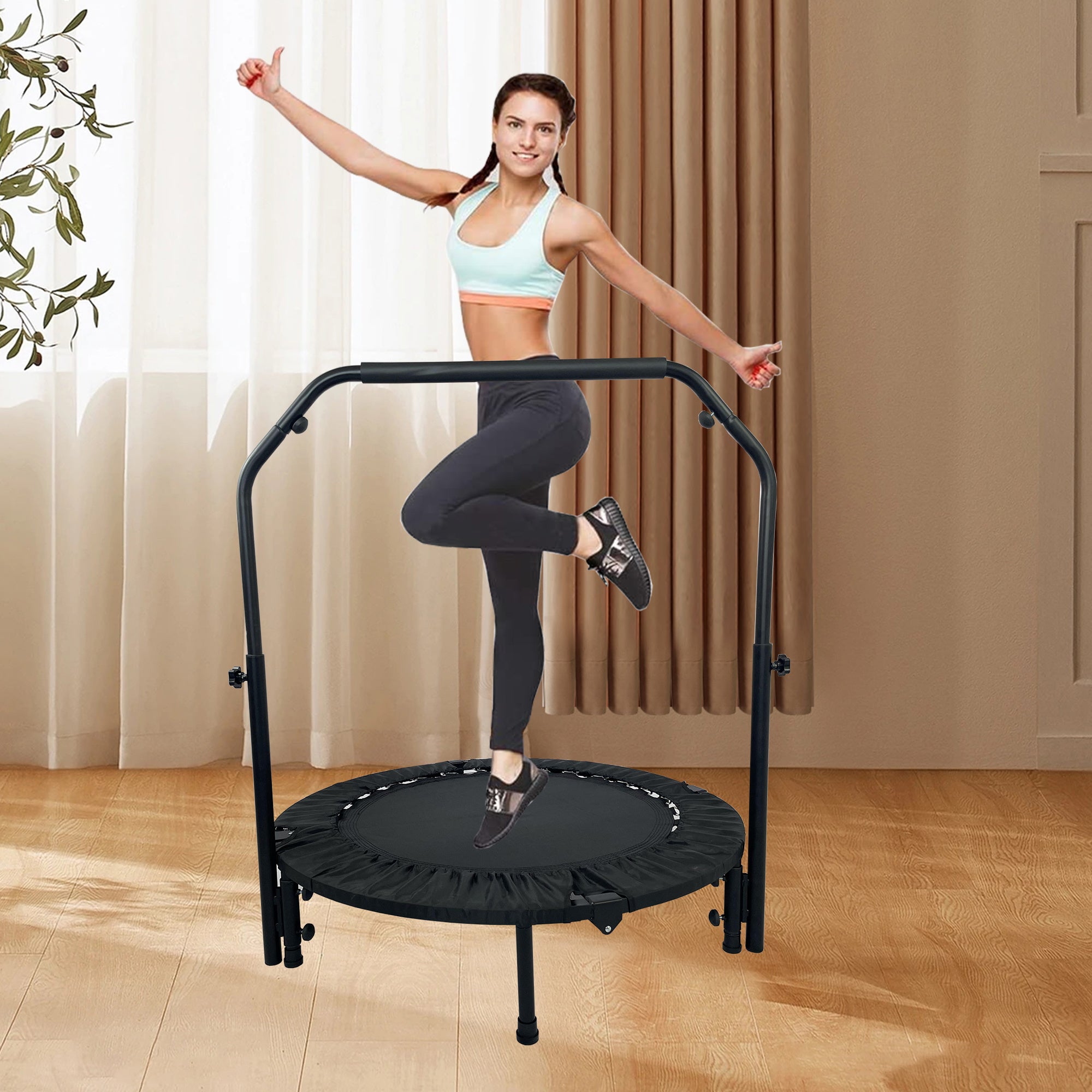 40-Inch Mini Exercise Trampoline (Black)