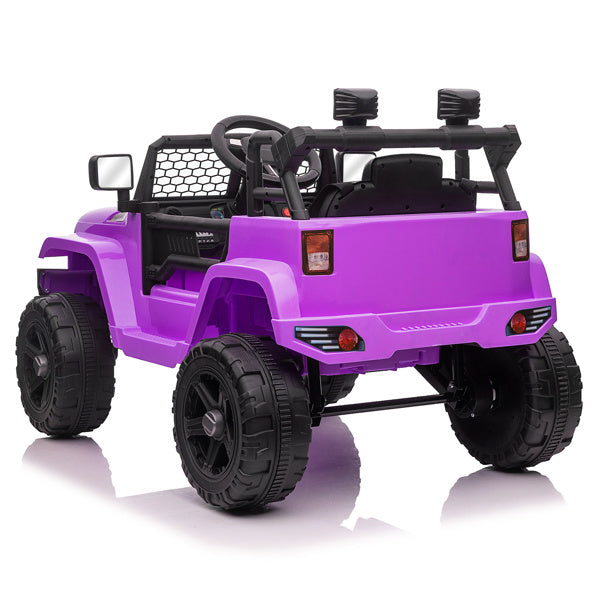 LEADZM Dual Drive 12V 4.5A.h with 2.4G Remote Control Jeep Purple