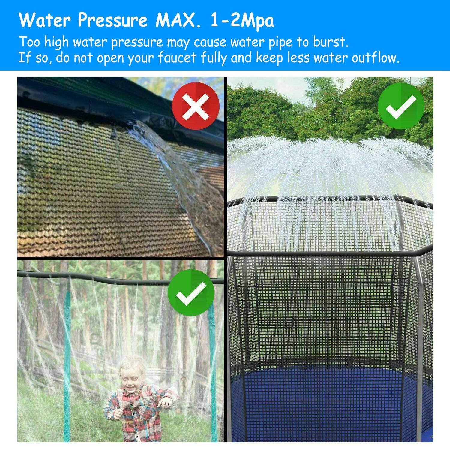 Kids Trampoline Sprinkler