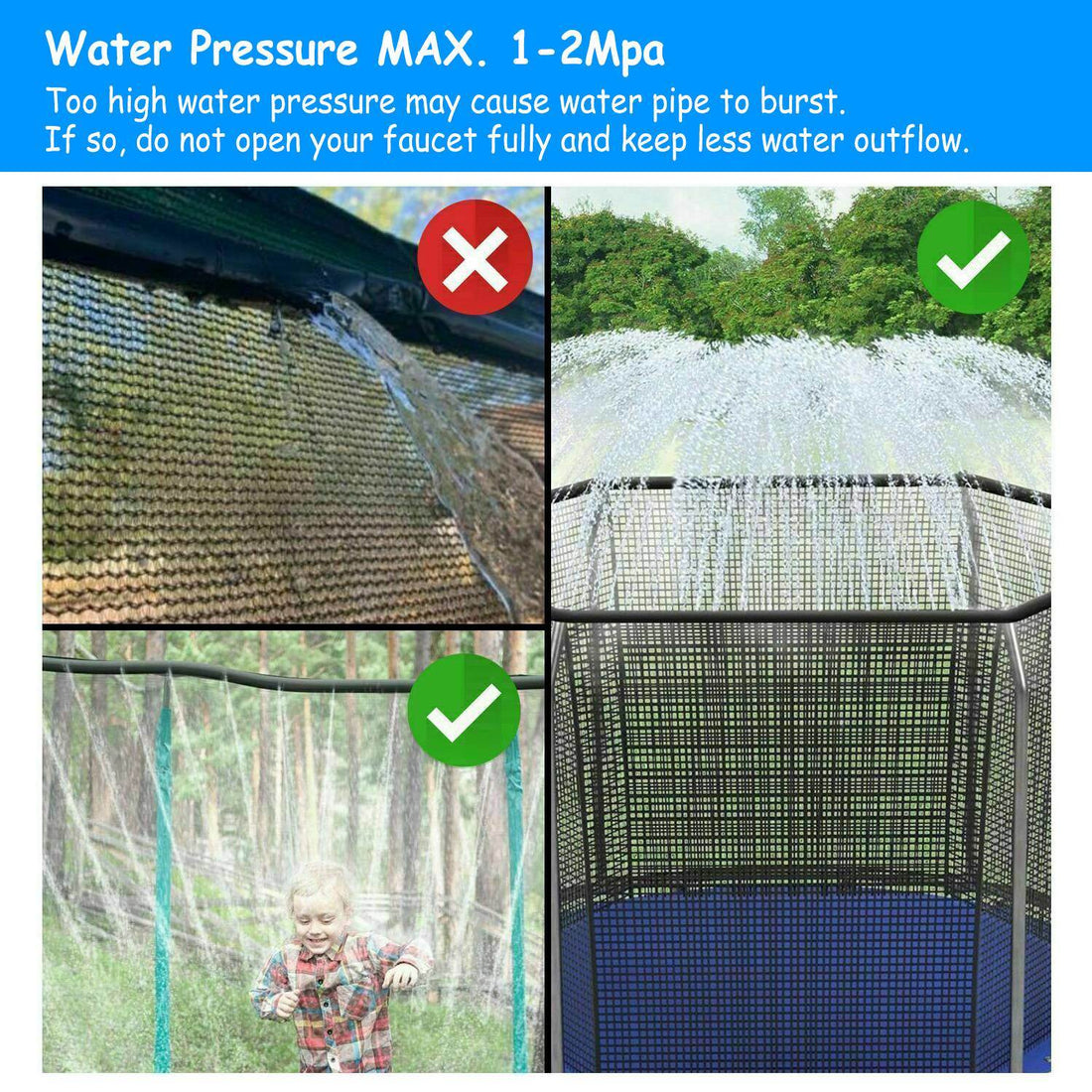 Kids Trampoline Sprinkler